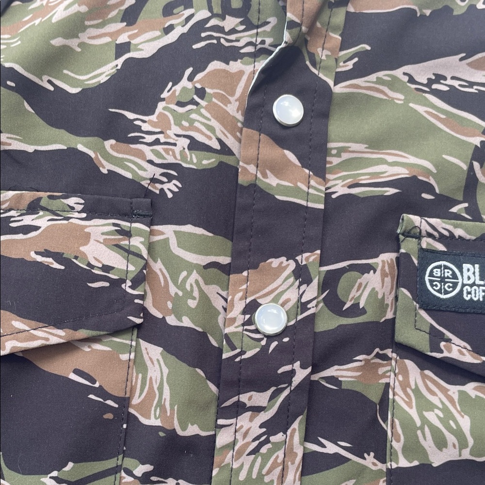 Black Rifle Coffee Company Tiger Stripe Camouflage Shirt - Picture 6 of 6